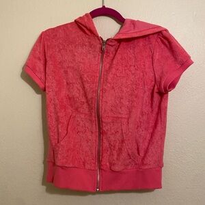 pink velvet zip up🎀